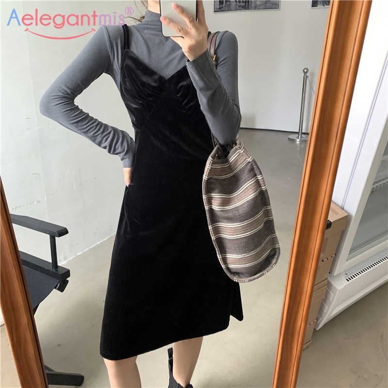 Aelegantmis Velvet Spaghetti Strap Dress Women Sexy V Neck A Line Sleeveless Dresses Korean Chic Mini Vestidos Female Streetwear 210607, Black
Aelegantmis Velvet Spaghetti Strap Dress Women Sexy V Neck A Line Sleeveless Dresses Korean Chic Mini Vestidos Female Streetwear 210607, Black