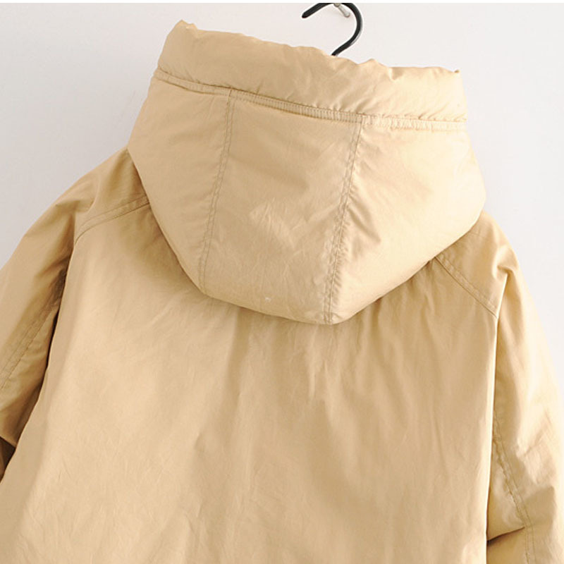 Korean Style Hooded High-neck Warm Winter Women's Jacket Sweet Long Sleeve Zipper Chic Female Coat Tops 210507