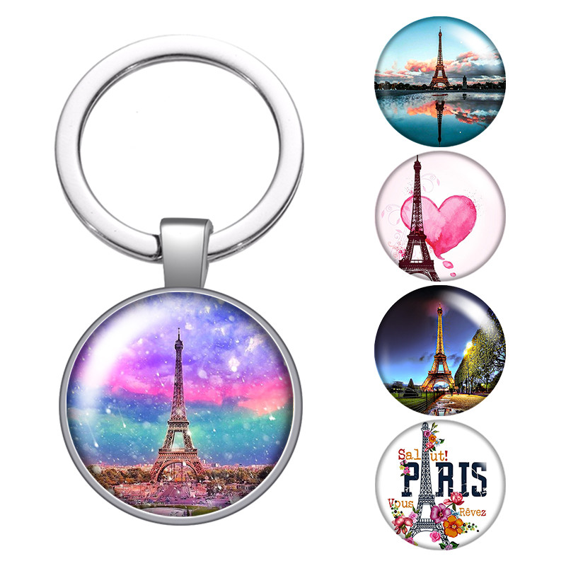 Romantic Tower Love Paris Glass Cabochon Keychain Bag Car Key Rings Holder Charms Silver Plated Key Chains Men Women Gift
Romantic Tower Love Paris Glass Cabochon Keychain Bag Car Key Rings Holder Charms Silver Plated Key Chains Men Women Gift