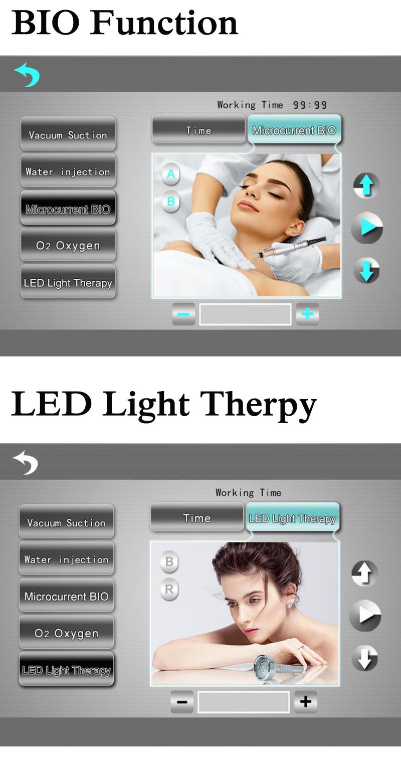 9 in1 Diamond Microdermabrasion Dermabrasion Machine PDT Exfoliation Removal Wrinkle Facial Peeling Tools With oxygen mask