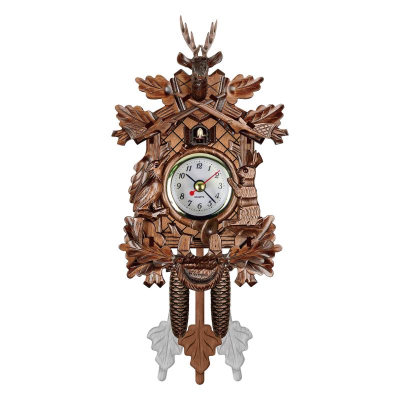 40# Antique Style Clocks Retro Cuckoo Wall Clock Chime Wooden Alarm Living Room Hanging Home Decoration Accessories
40# Antique Style Clocks Retro Cuckoo Wall Clock Chime Wooden Alarm Living Room Hanging Home Decoration Accessories