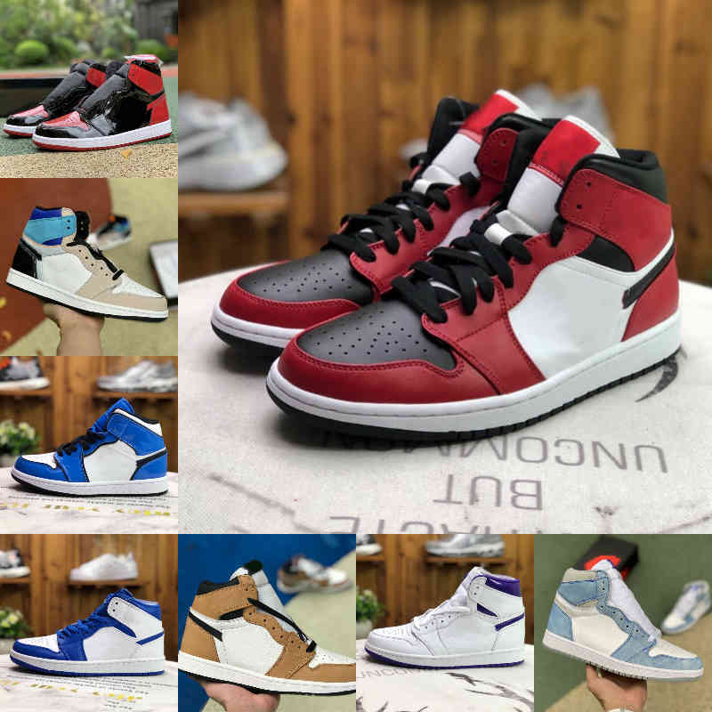 Top Quality University Blue 1 1s Basketball Shoes Mens Women Bred Patent Protrotype Electro Orange Light Fusion Red HYPER ROYAL SIGNAL BLUE Trainer Sneakers, Metallic gold
Top Quality University Blue 1 1s Basketball Shoes Mens Women Bred Patent Protrotype Electro Orange Light Fusion Red HYPER ROYAL SIGNAL BLUE Trainer Sneakers, Metallic gold