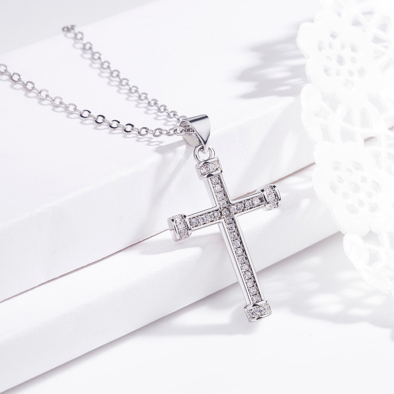 14K Gold Cross Necklaces for Women Dainty Diamond Cubic Zirconia Crucifix Cross Necklace Faith Pendant Jewelry Religious Jewelry Christmas Mother'