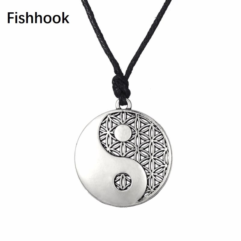 Pendant Necklaces Fishhook Yin Yang Necklace Taoist Chinese Supernatural Symbol Of Balance Gold Color Jewelry Rope Chain For Man Woman, Silver
Pendant Necklaces Fishhook Yin Yang Necklace Taoist Chinese Supernatural Symbol Of Balance Gold Color Jewelry Rope Chain For Man Woman, Silver