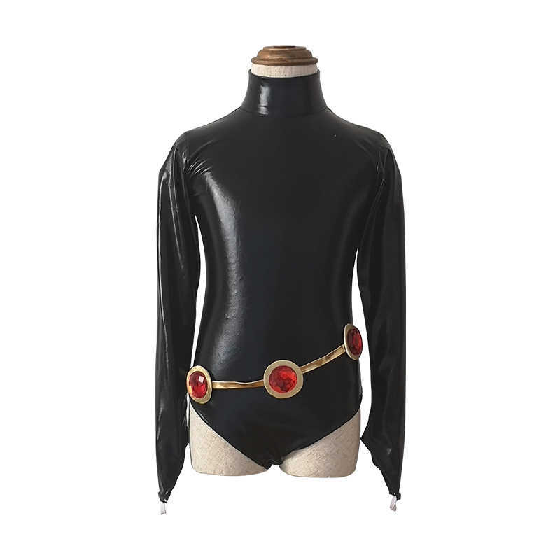 Adult Anime Titans Raven Cosplay Costumes Jumpsuits+Cloak+Belt Party Halloween Fancy Ball Suit Y0913