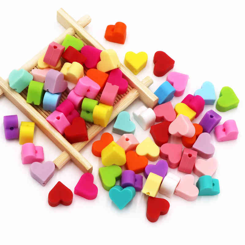 10pc Love Heart Silicone Beads Teething Accessories Food Grade Teether Bpa Free Eco-friendly Baby Toys
10pc Love Heart Silicone Beads Teething Accessories Food Grade Teether Bpa Free Eco-friendly Baby Toys