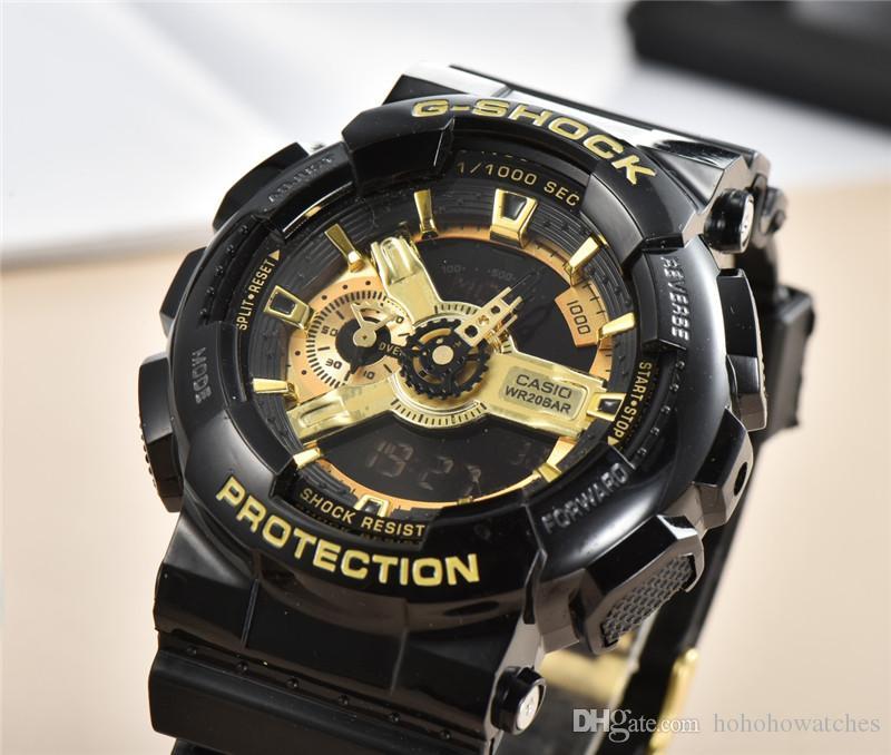 G style Luxury Mens Ga 100 Digital LED black gold Watches Sport Men Outdoor Electronic rubber Shock Dual Display Analog Wrist Watch Montre H, Slivery;brown
G style Luxury Mens Ga 100 Digital LED black gold Watches Sport Men Outdoor Electronic rubber Shock Dual Display Analog Wrist Watch Montre H, Slivery;brown