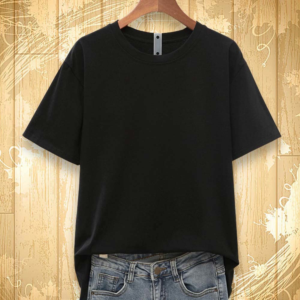 Tops Summer New Solid Color Basic Plain White T-Shirt Women Cotton OverSize Casual Short Sleeve tees O-Neck Loose Clothes 210406