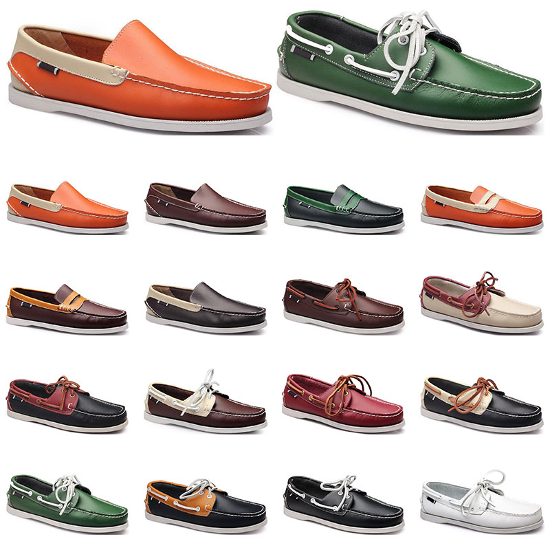 Womens sneakers Sailing shoe mens casual leather shoes black white red green orange brown outdoor trainers size 38-45 fourteen
Womens sneakers Sailing shoe mens casual leather shoes black white red green orange brown outdoor trainers size 38-45 fourteen