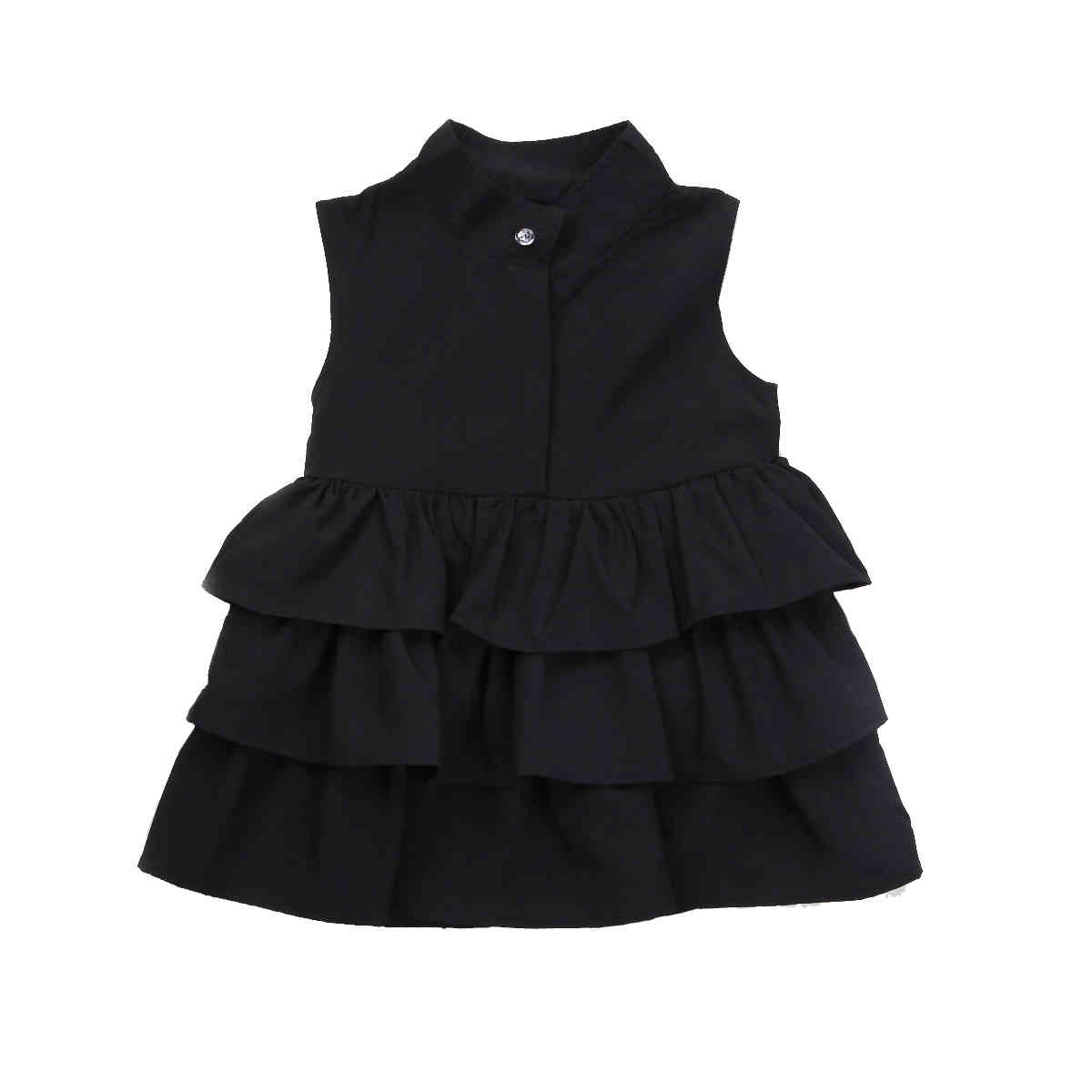 1-6Y Summer Toddler Kid Children Girls Tutu Dress Sleeveless Turtleneck Ruffles Travel Holiday es For 210515