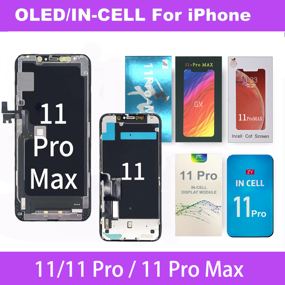 LCD Display Panel For iPhone 11 Pro Max GX HE X Hard Soft Oled JK ZY RJ Incell Panel Touch With Digitizer Assembly Replacement Free DHL
LCD Display Panel For iPhone 11 Pro Max GX HE X Hard Soft Oled JK ZY RJ Incell Panel Touch With Digitizer Assembly Replacement Free DHL