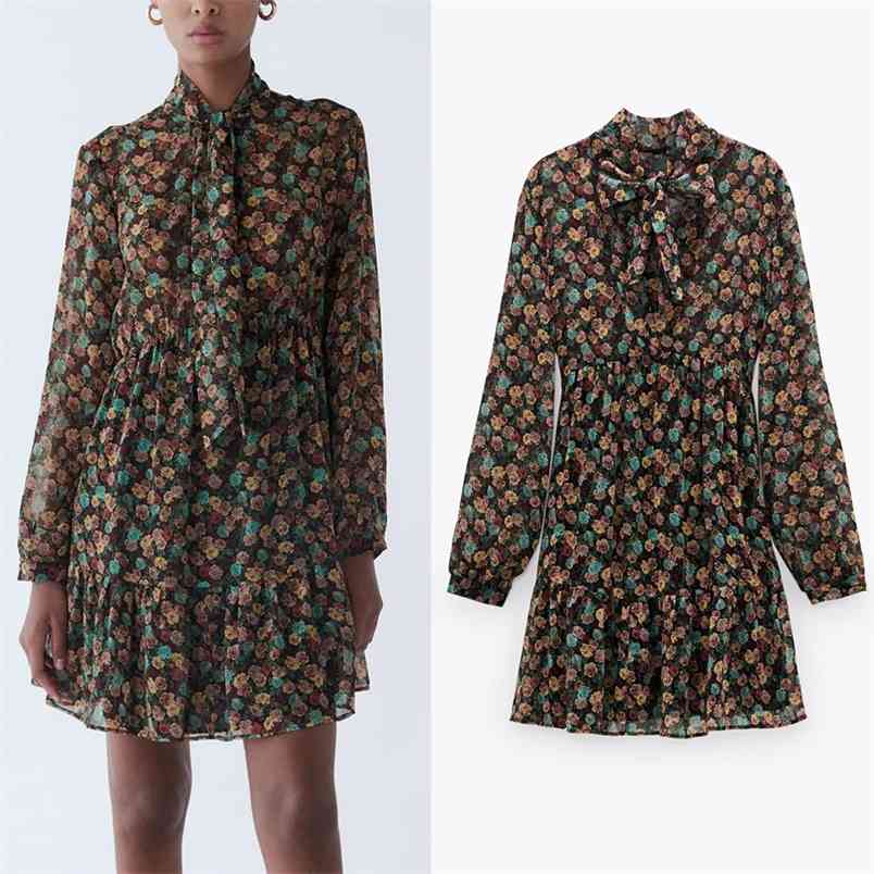 Dress Women Floral Printed Chiffon Mini Woman Long Sleeve Pleated Ruffle es Vintage High Neck With Bow Tied 210519, Print
Dress Women Floral Printed Chiffon Mini Woman Long Sleeve Pleated Ruffle es Vintage High Neck With Bow Tied 210519, Print