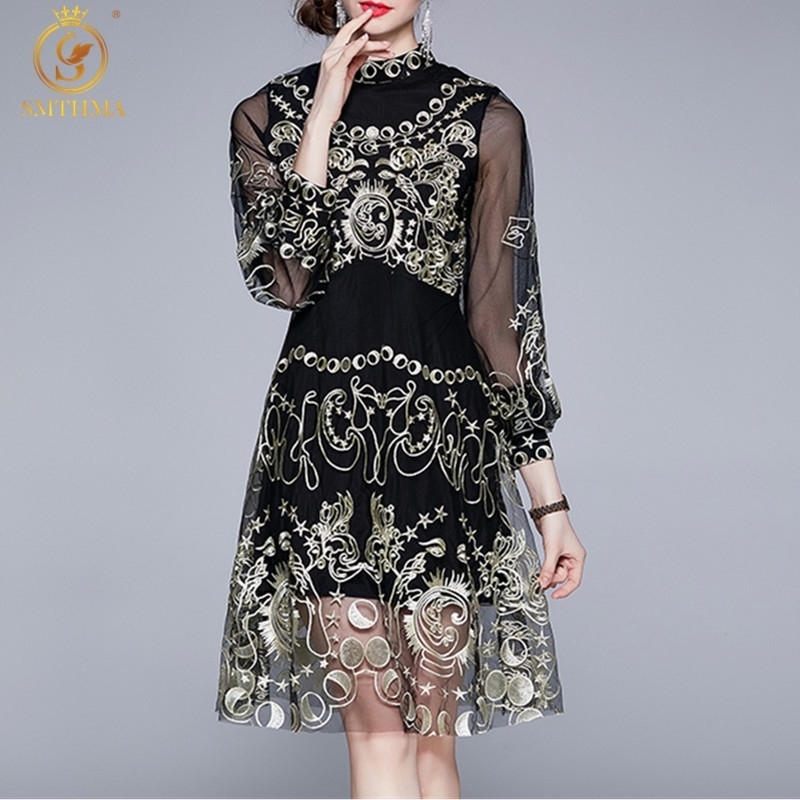 Fashion Runway Summer Knee-Length Dress Women Lantern Sleeve Gorgeous Mesh Flower Embroidery Elegant Party 210520, Photo color
Fashion Runway Summer Knee-Length Dress Women Lantern Sleeve Gorgeous Mesh Flower Embroidery Elegant Party 210520, Photo color
