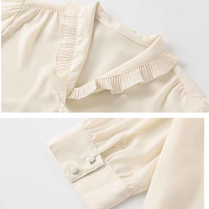 Women Plus Size Short Sleeve Blusas Casual Blouse Chiffon Shirt V-neck French Fashion Ruffle Top Cardigan Clothing 10021 210518