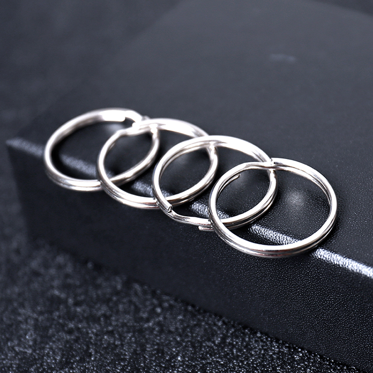 100pcs/Lot Silver Color Metal Key Holder Split Rings DIY Keychain Accessories Key Ring For Keychain open easily and no deformation