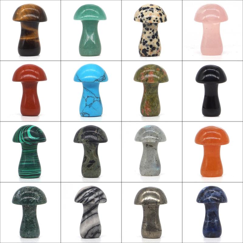 Decorative Objects & Figurines Mini Mushroom Figurine Natural Stone Crystal Reiki Healing Polished Quartz Carving Ornament Gift Home Decorat
Decorative Objects & Figurines Mini Mushroom Figurine Natural Stone Crystal Reiki Healing Polished Quartz Carving Ornament Gift Home Decorat