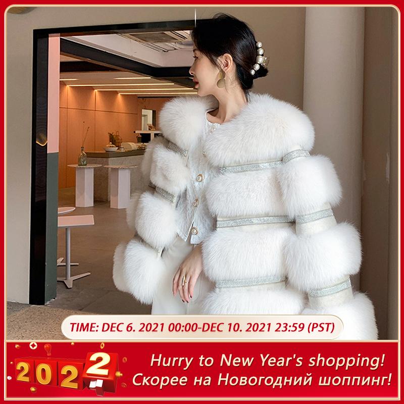 Women's Fur & Faux Winter Coat Women Real Coats Female Natural For Winterwear Warm Clothes Long Sleeves Fashion Jackets, Black
Women's Fur & Faux Winter Coat Women Real Coats Female Natural For Winterwear Warm Clothes Long Sleeves Fashion Jackets, Black