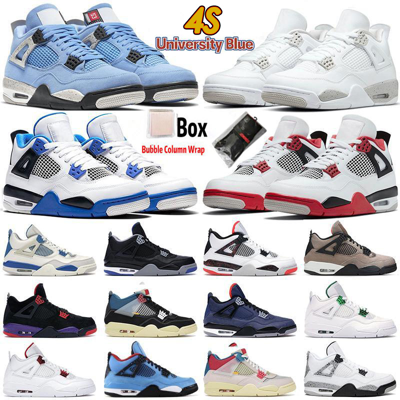 High 4s 4 Basketball shoes University blue white oero shimmer Black Cat Lightning union noir Fire red bred Pure Money metallic purple green sneakers women trainers, #001
High 4s 4 Basketball shoes University blue white oero shimmer Black Cat Lightning union noir Fire red bred Pure Money metallic purple green sneakers women trainers, #001