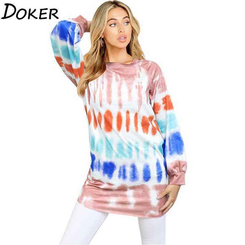 Autumn Tie Dye Long T Shirt For Women O-neck Sleeve Plus Size Fashions T-shirt Dress Casual Vintage Tee Femme 210604, Pink
Autumn Tie Dye Long T Shirt For Women O-neck Sleeve Plus Size Fashions T-shirt Dress Casual Vintage Tee Femme 210604, Pink
