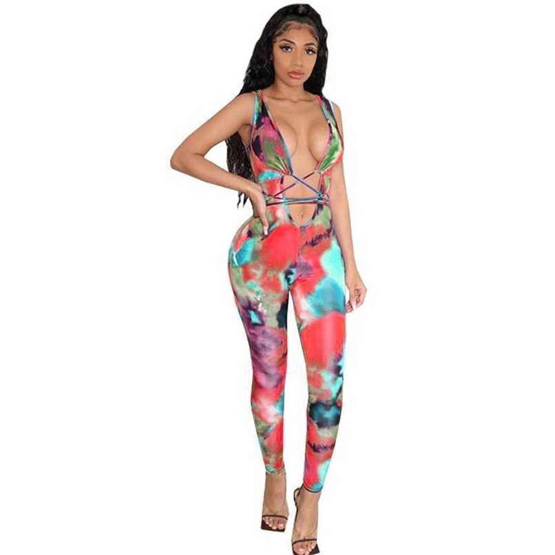 Tie Dye Skinny Outfit Women Jumpsuits Trendy Sleeveless Deep V Neck High Waist Pencil Pants Sexy Romper Elegance 210525, Green
Tie Dye Skinny Outfit Women Jumpsuits Trendy Sleeveless Deep V Neck High Waist Pencil Pants Sexy Romper Elegance 210525, Green