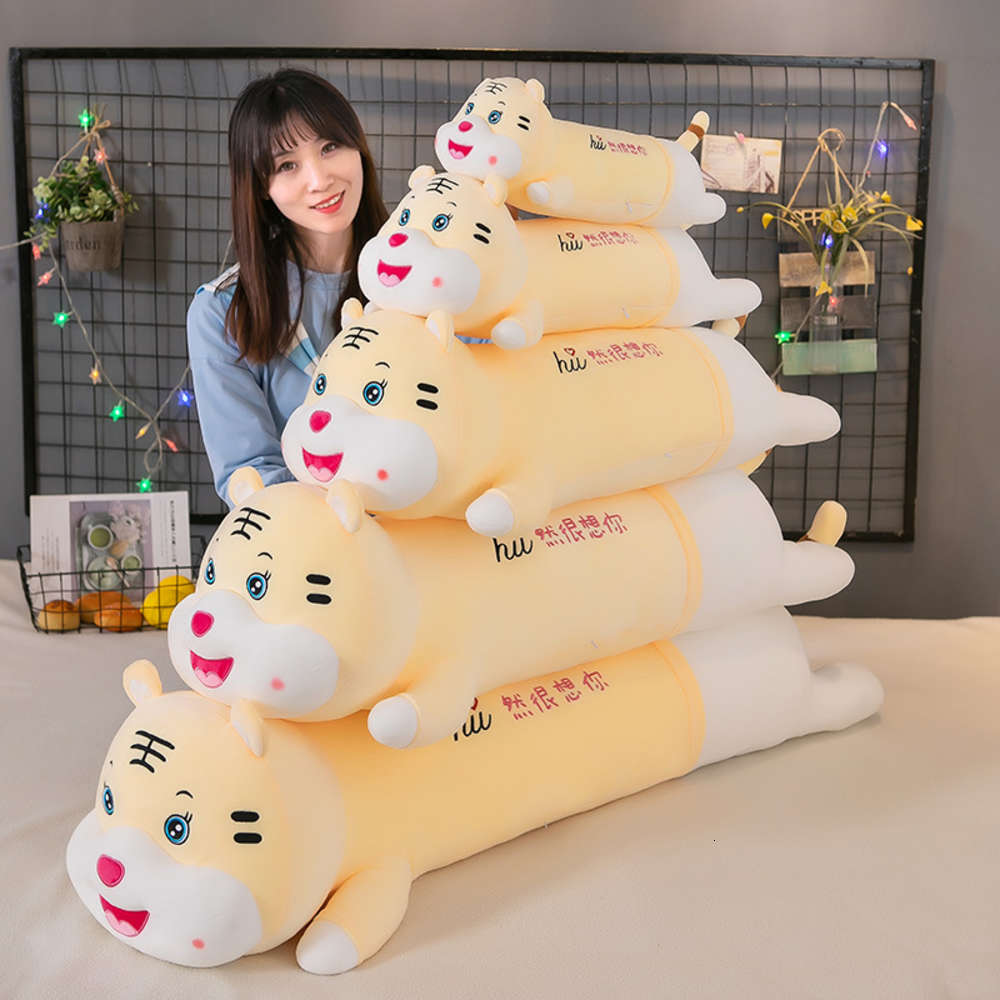 Ditui suddenly miss you very much cute tiger doll plush toy strip pillow children's gift, Blue
Ditui suddenly miss you very much cute tiger doll plush toy strip pillow children's gift, Blue