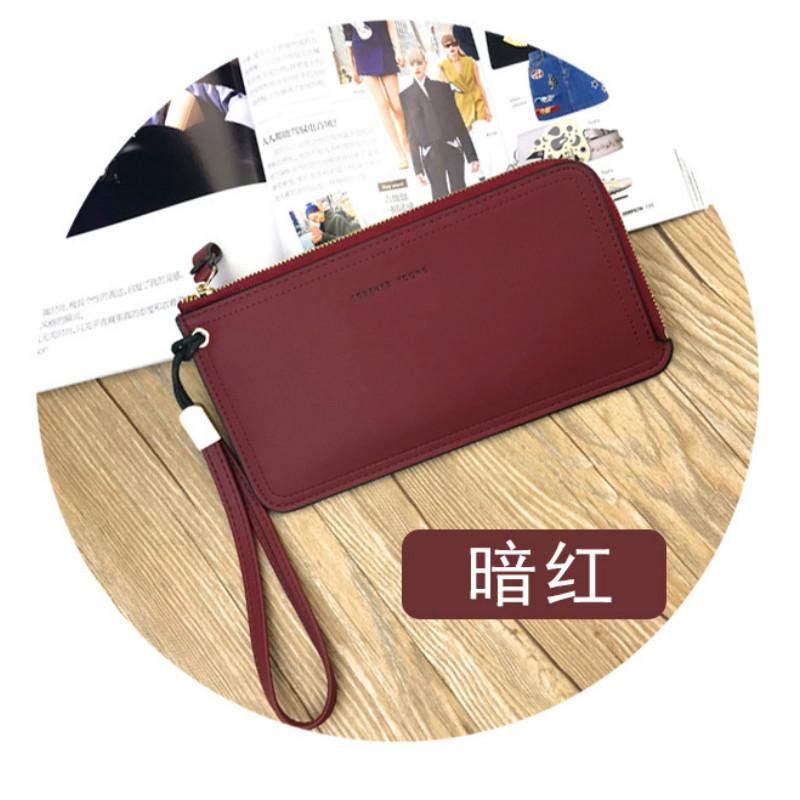 Wallets Women's Wallet Long Korean Fashion Zip Phone Case Purse Ultra-thin Clutch Large Capacity With Multiple Cards Coin Boutique