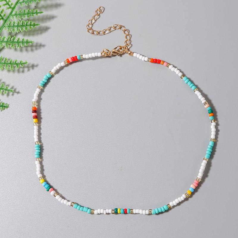 Chokers Simple Fashion Ladies Multicolor Mix Glass Beads Partition Beaded Handmade Necklaces For Women Party Jewelry Gifts
Chokers Simple Fashion Ladies Multicolor Mix Glass Beads Partition Beaded Handmade Necklaces For Women Party Jewelry Gifts