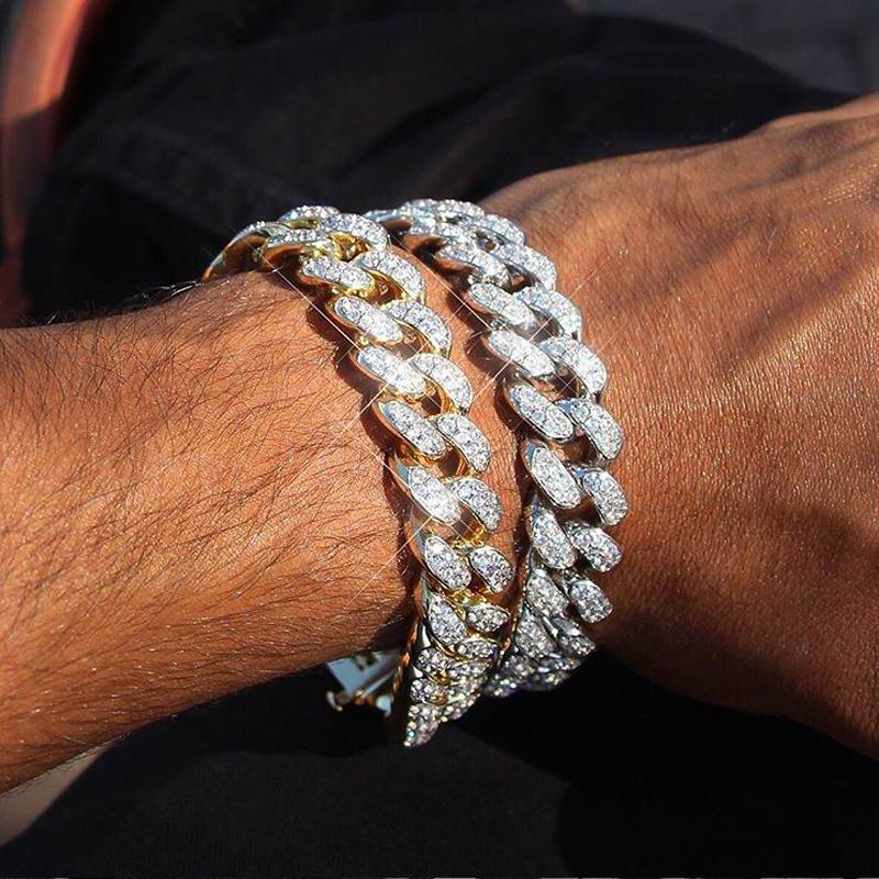 Charm Bracelets 16mm Heavy 2Row 5A CZ Curb Cuban Bracelet Iced Out Gold Silver Color For Men Luxury Box Clasp Hip Hop Rock Jewelry
Charm Bracelets 16mm Heavy 2Row 5A CZ Curb Cuban Bracelet Iced Out Gold Silver Color For Men Luxury Box Clasp Hip Hop Rock Jewelry