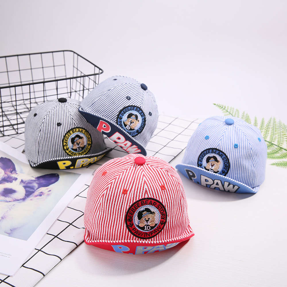 Spring and autumn Baby Hat Bear striped cap children's hat soft eaves turn boys girls fashion, Yellow
Spring and autumn Baby Hat Bear striped cap children's hat soft eaves turn boys girls fashion, Yellow