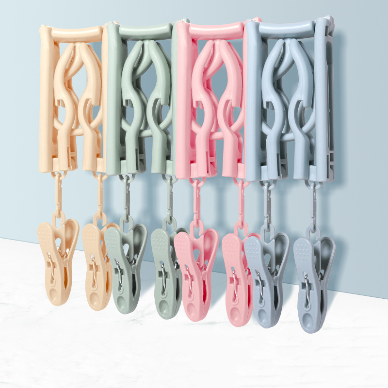 Portable Folding Clothes Hangers Accessories Foldable Clothes Drying Rack forTravel Business Trips Hotel TX0051