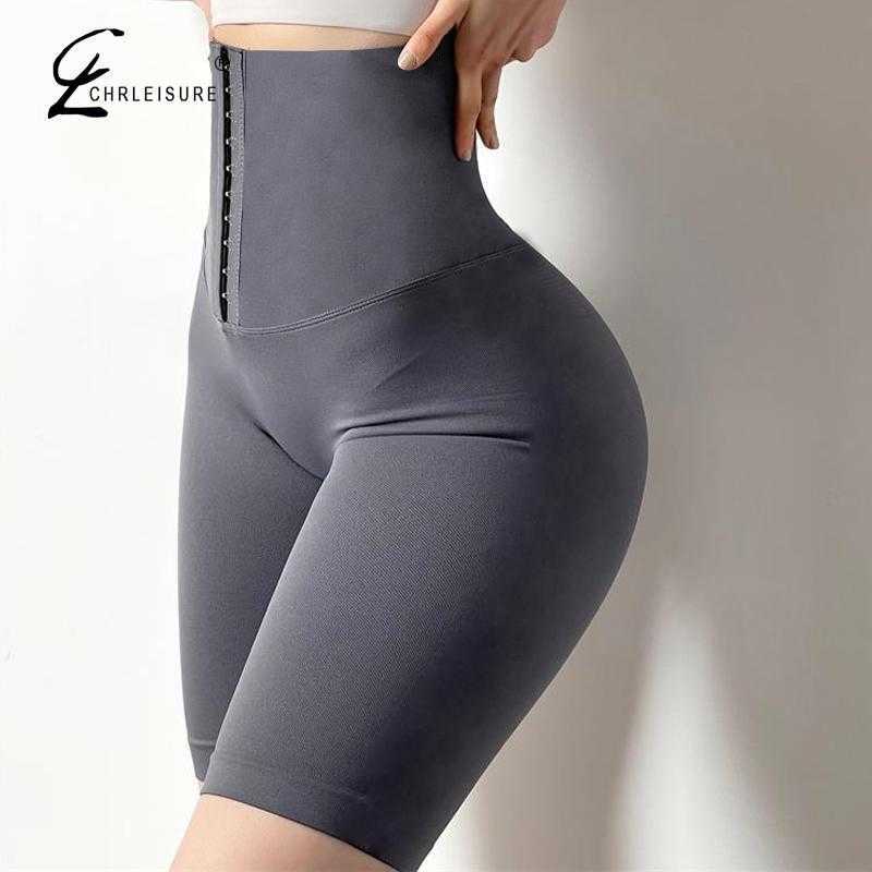 CHRLEISURE High Waist Short Leggings Women Solid Fitness Pants Casual Leggings Sports Skinny Leggins 211014