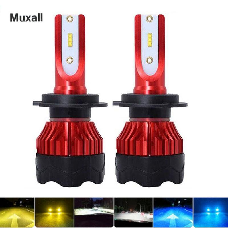 Car Headlights Muxall 2PCS K5 3000K 6000K 8000K LED H7 H4 H1 H11 9005 Auto Headlight Bulbs 12000Lm 80W/Pair 1860 ZES Chips Automotive Lamps
Car Headlights Muxall 2PCS K5 3000K 6000K 8000K LED H7 H4 H1 H11 9005 Auto Headlight Bulbs 12000Lm 80W/Pair 1860 ZES Chips Automotive Lamps