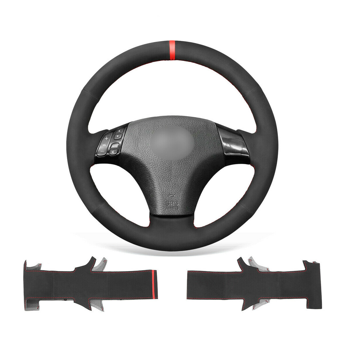 DIY Custom Soft Black Suede Steering Wheel Cover for Mazda 3 Axela / 6 Atenza
DIY Custom Soft Black Suede Steering Wheel Cover for Mazda 3 Axela / 6 Atenza