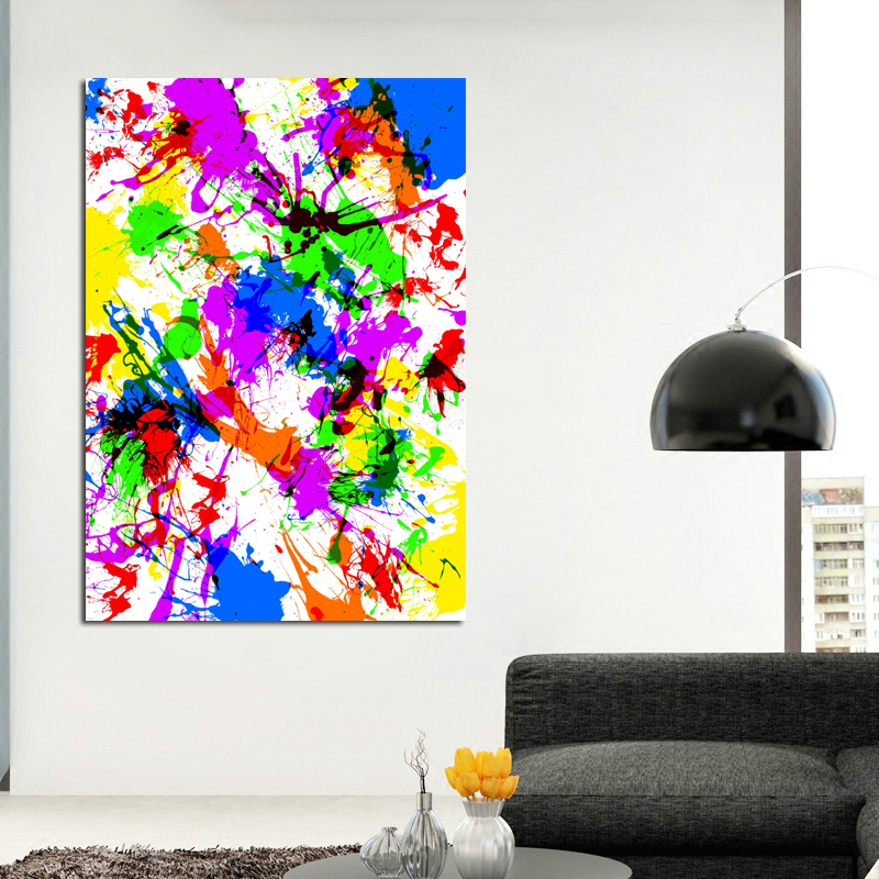 Colorful Abstract Painting Wall Art Pictures Printed On Canvas Art Prints Poster Bright Color For Living Room Decor