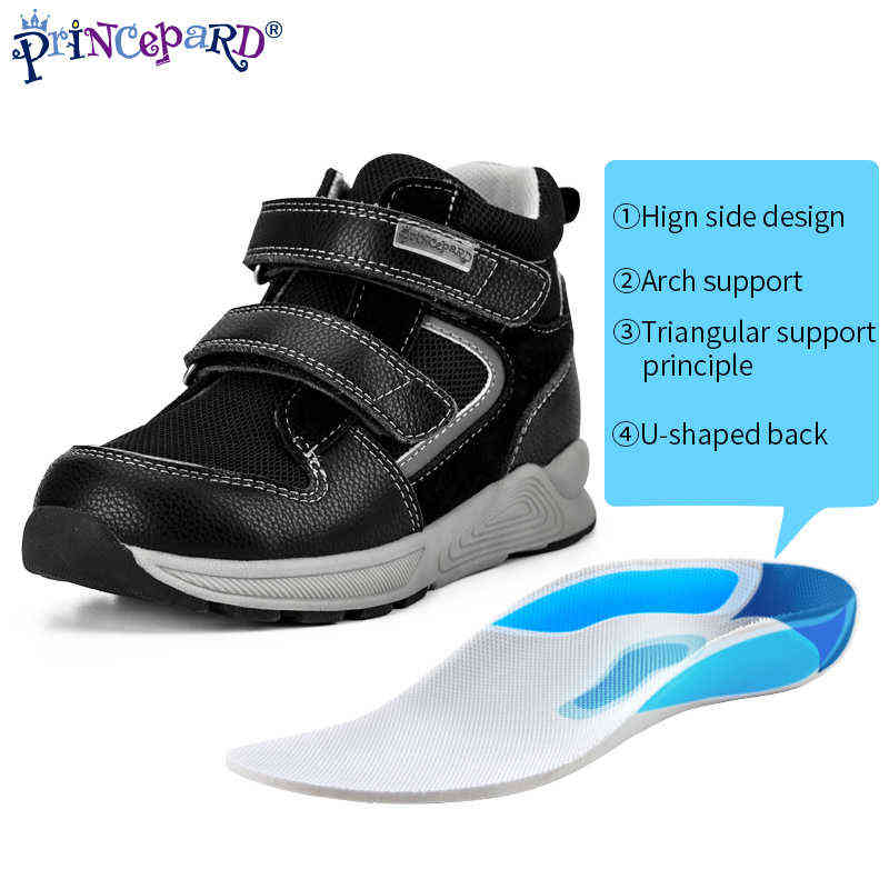 Princepard Children Orthopedic Sneakers for Flatfeet Ankle Support Kids Sport Running Shoes with insole orthopedic Boys Girls G1210