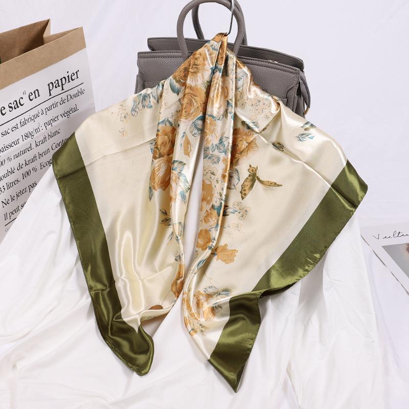 Scarves Spring And Autumn Printing Decoration Large Square Scarf Women's Ever-changing Professional Shawl Satin 90, Blue;gray
Scarves Spring And Autumn Printing Decoration Large Square Scarf Women's Ever-changing Professional Shawl Satin 90, Blue;gray