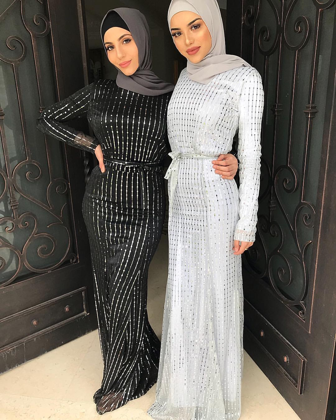 Sequin Muslim Party Dress Women Dubai Arab Striped Lace-up Slim Maxi Abaya Vestidos Ramadan Kaftan Long Robe Islamic Clothing
Sequin Muslim Party Dress Women Dubai Arab Striped Lace-up Slim Maxi Abaya Vestidos Ramadan Kaftan Long Robe Islamic Clothing