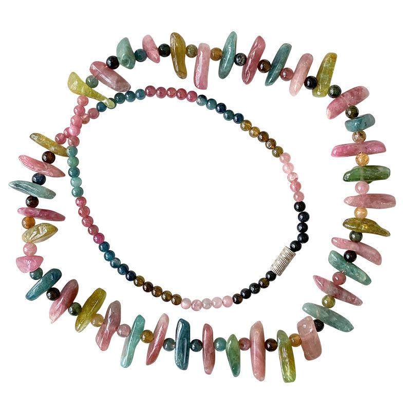 Chokers Wholesale Tourmaline Natural Stone Necklace With Crushed Crystal Pendant For Girls Birthday Gift Jewelry JoursNeige
Chokers Wholesale Tourmaline Natural Stone Necklace With Crushed Crystal Pendant For Girls Birthday Gift Jewelry JoursNeige
