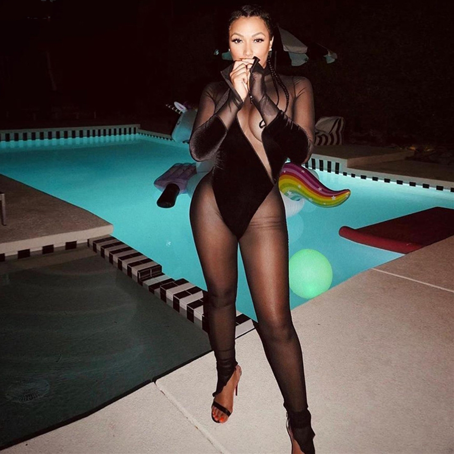 Sisterlinda Velvet&Mesh Patchwork Skinny Bodystocking Women Jumpsuits Activity Wear Sexy See-Through Stretchy Romper Outfits2021, Black
Sisterlinda Velvet&Mesh Patchwork Skinny Bodystocking Women Jumpsuits Activity Wear Sexy See-Through Stretchy Romper Outfits2021, Black