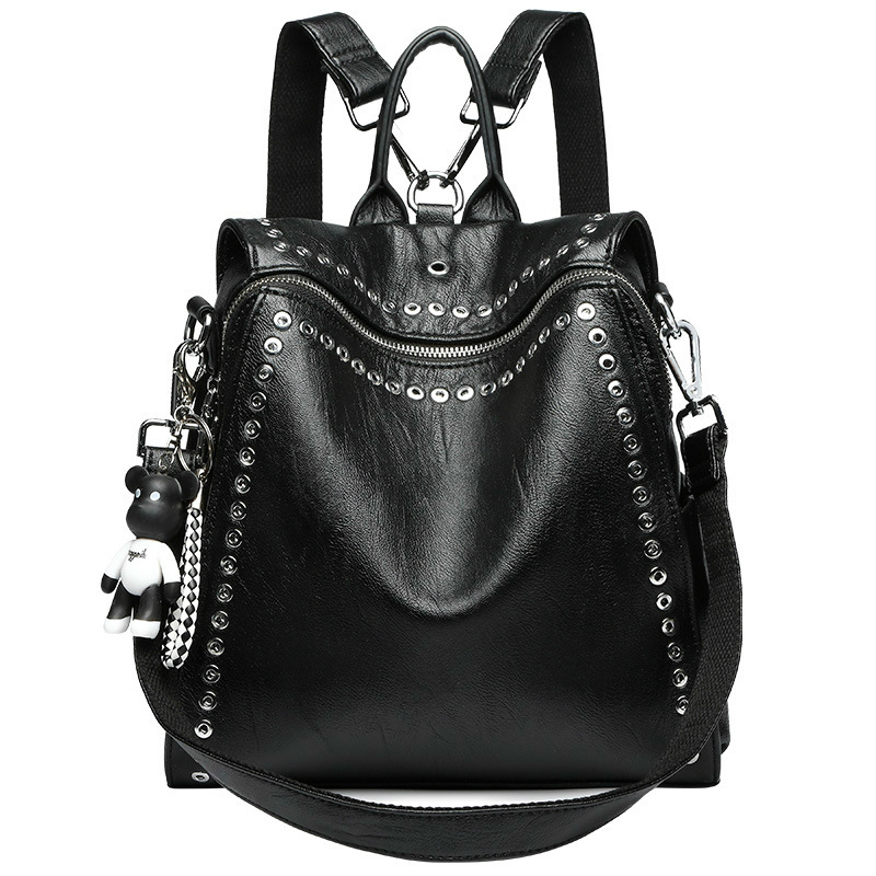 GAGACIA Fashion Womens Backpack Genuine Leather Personality Rivet Backpack Women Anti-theft Travel Bags Teenage Girls Mochila, Black
GAGACIA Fashion Womens Backpack Genuine Leather Personality Rivet Backpack Women Anti-theft Travel Bags Teenage Girls Mochila, Black