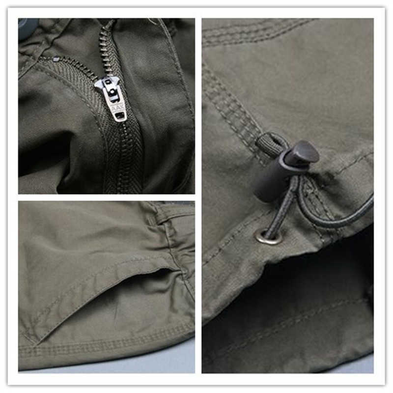Long Length Cargo Shorts Men Summer Casual Cotton Multi Pockets Breeches Cropped Trousers Military Camouflage 5XL 210629
