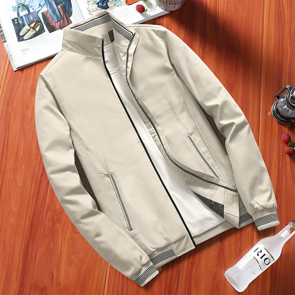 Spring Autumn Men's Bomber Jackets Casual Male Outwear Windbreaker Stand Collar Jacket Mens Baseball Slim Coats JK19103 210518