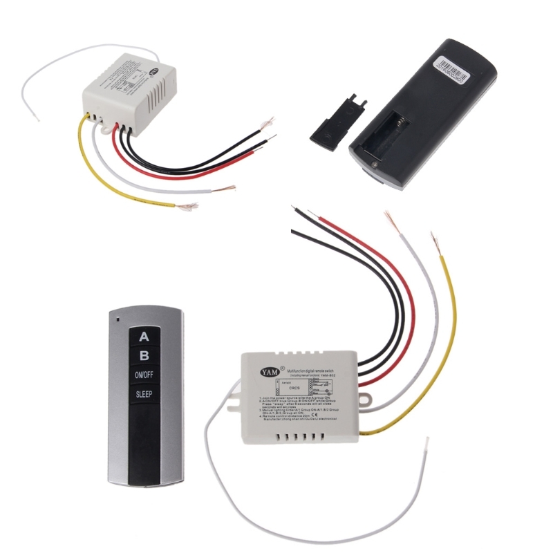 Wireless 1 Channel 2 Channel 3 Channel On/Off Lamp Remote control Switch Receiver Send Drop Ship