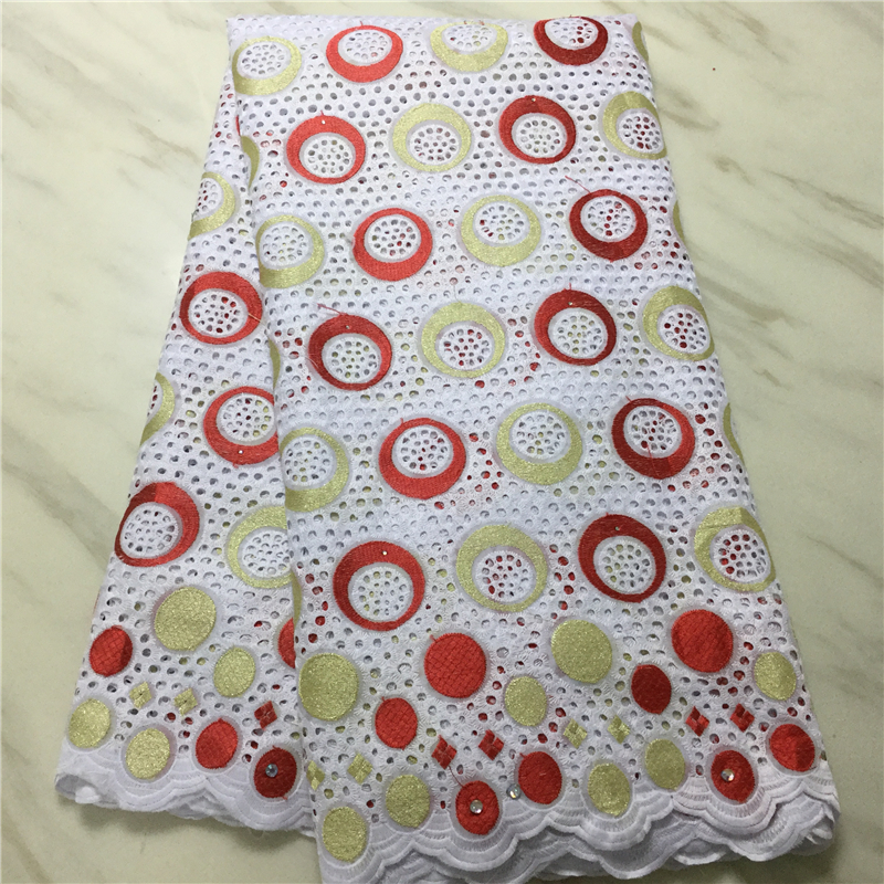 5Yards/pc Round Style Mesh Embroidery African White Cotton Fabric Flower Swiss Voile Dry Lace For Dressing PL11503
5Yards/pc Round Style Mesh Embroidery African White Cotton Fabric Flower Swiss Voile Dry Lace For Dressing PL11503