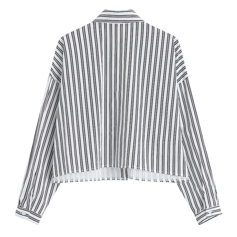Black Striped Women Split Joint Big Size Blouse Lapel Long Sleeve Loose Fit Shirt Fashion Spring Autumn 2021 1Z870 Women' Blouses & Shirts
Black Striped Women Split Joint Big Size Blouse Lapel Long Sleeve Loose Fit Shirt Fashion Spring Autumn 2021 1Z870 Women' Blouses & Shirts