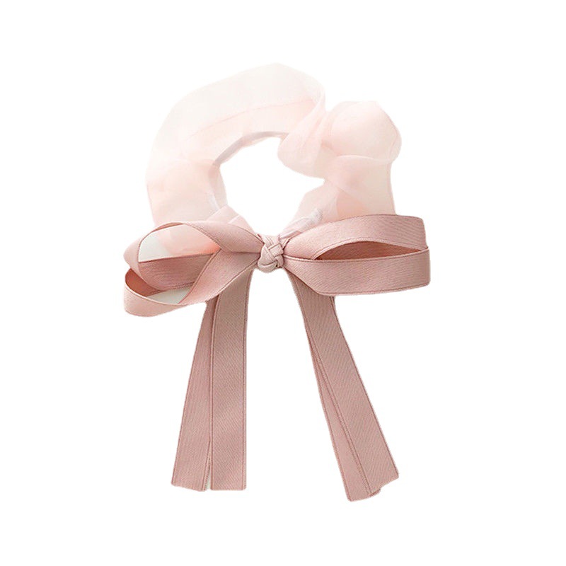 Girls bowknot hair circle sweet versatile headdress Korean large intestine ribbon fairy hair ornament