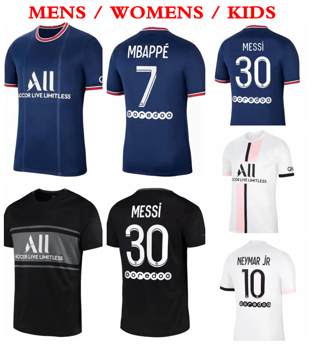 Lionel 30 MESSI MBAPPE jerseys HAKIMI SERGIO RAMOS 21 22 Maillots de football 2022 MARQUINHOS Soccer mens kids kit shirts uniforms enfants maillot foot Womens от DHgate WW