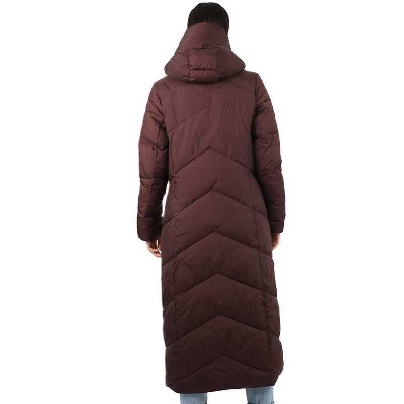 Cotton Women's Down Jacket Long Parka Outwear North With Hood Warm Puffer Quilted Coat Face Female Office Lady 19-120 210823