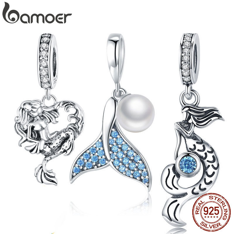 BAMOER Genuine 925 Sterling Silver The Mermaid's Tail Freshwater Pearl Pendant fit Charm Bracelet DIY Jewelry SCC877
BAMOER Genuine 925 Sterling Silver The Mermaid's Tail Freshwater Pearl Pendant fit Charm Bracelet DIY Jewelry SCC877
