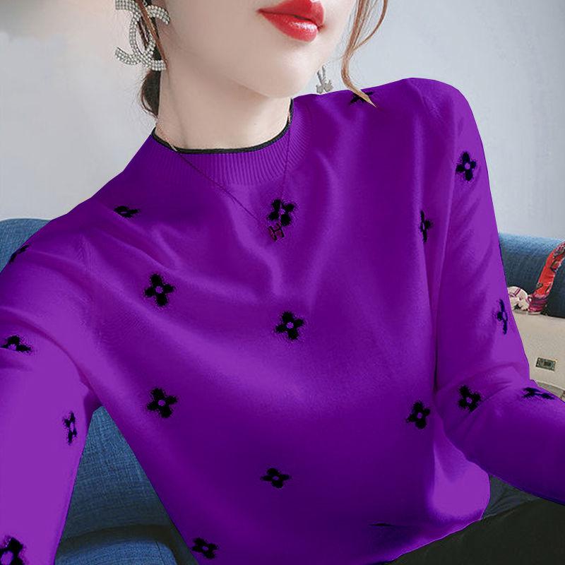 Sweater Women's Embroidered Sweaters Woman Delicate Autumn And Winter Slim Large Undershirt Students Han Version Of Long-sleeved Swearter 43BD, Fuchsia
Sweater Women's Embroidered Sweaters Woman Delicate Autumn And Winter Slim Large Undershirt Students Han Version Of Long-sleeved Swearter 43BD, Fuchsia